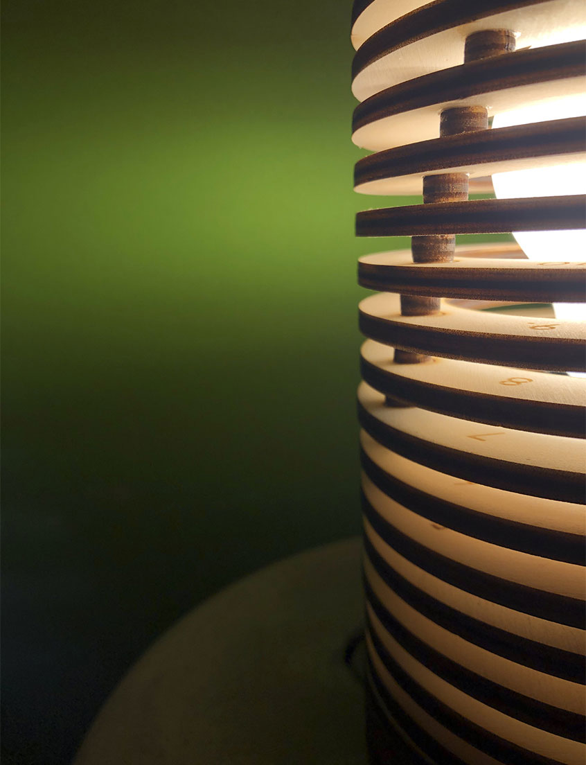 twist lamp comodino sostegni legno